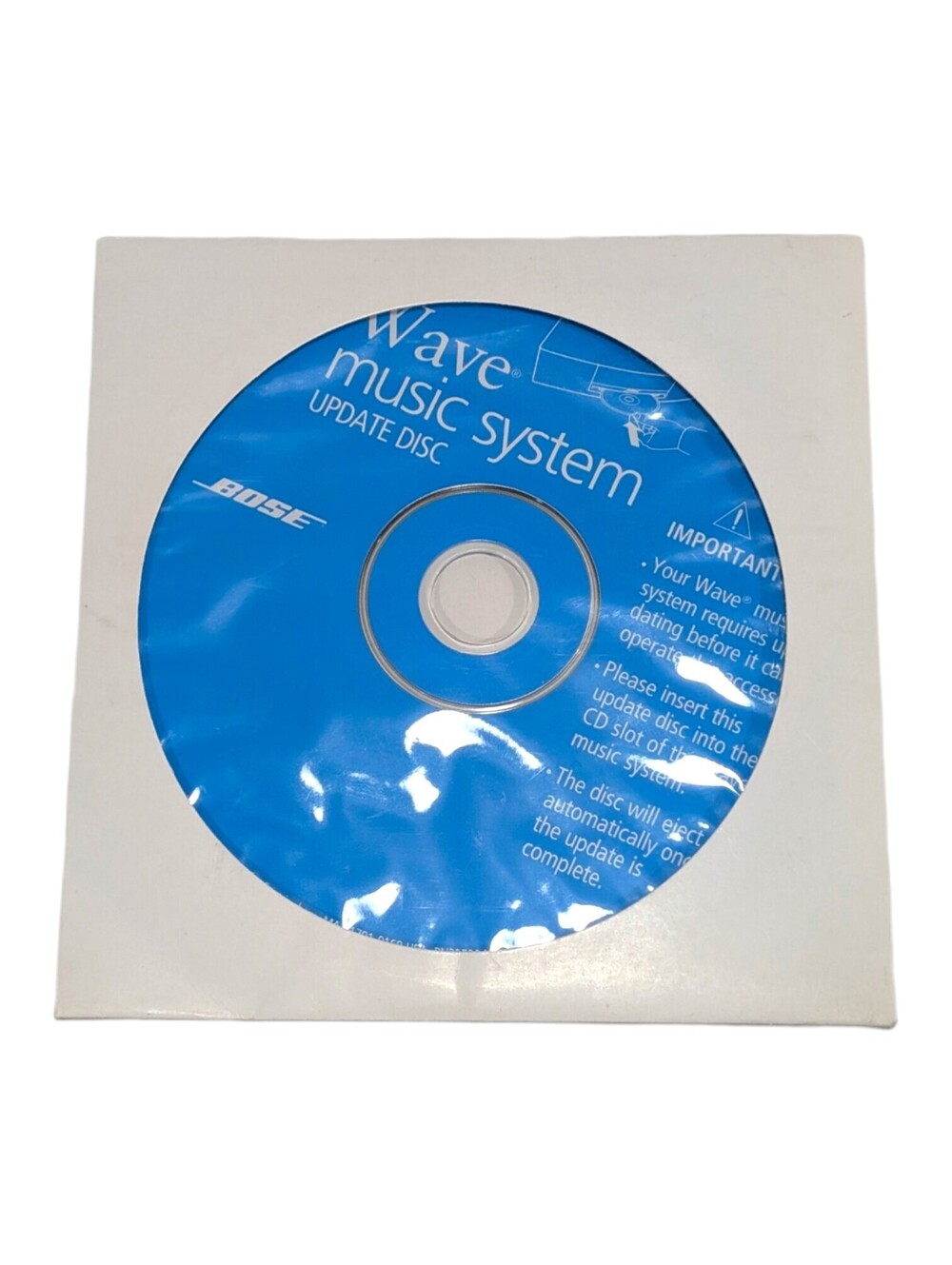 Bose Wave Music System Update Disc for Multi Disc Changer OEM Genuine Software